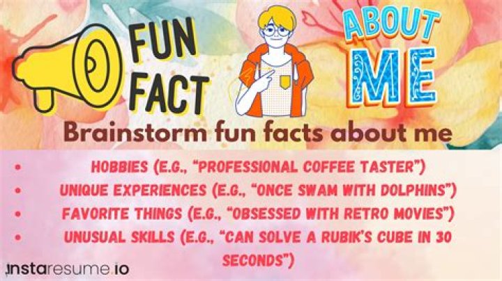 Discovering Cool Fun Facts About Yourself