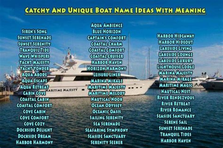 Unforgettable And Hilarious Boat Names That Will Make You Giggle